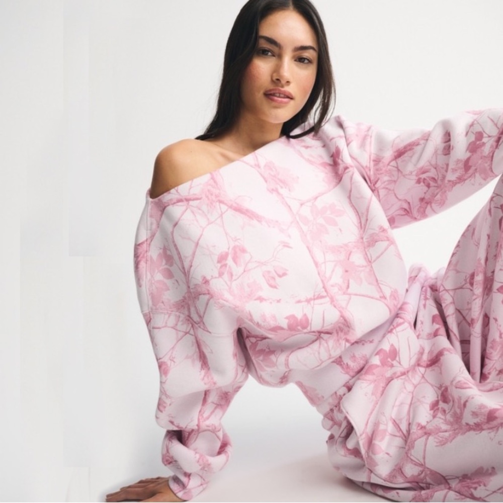 sunday pink camo wide-leg matching set - Picture 4 of 16